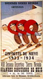 Cartel Historia de las competiciones Deportivas en Sierra Nevada